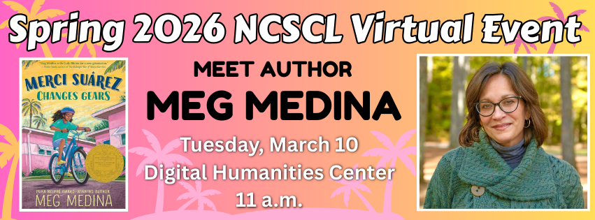 NCSCLspring 2026 event, author Meg Medina